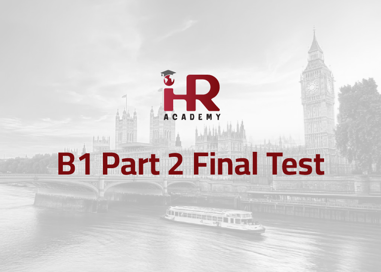 Final Test: B1 Pre-Intermediate